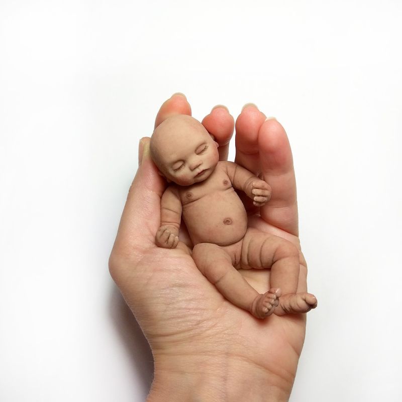 リボーンドール 人形 赤ちゃん 女の子 シリコーン 布 50cm ショート